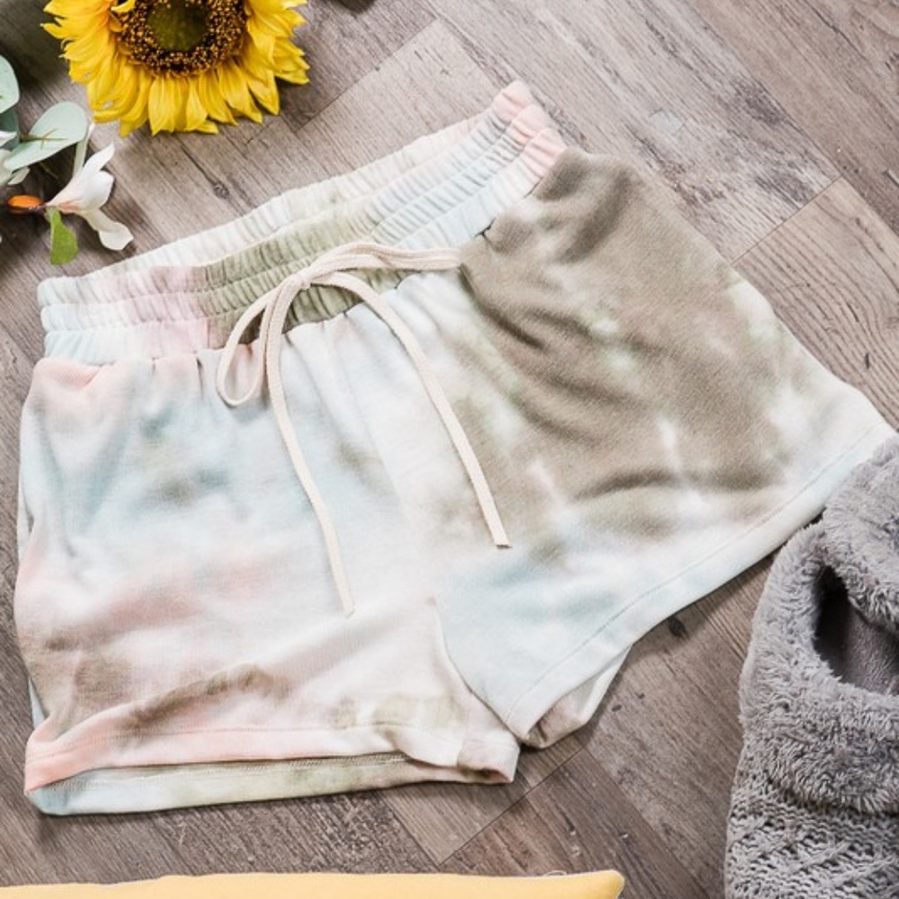 Tie Dye Drawstring shorts - Picture 1 of 3